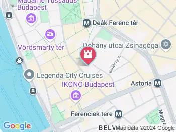 Belvárosi Szent Anna templom Budapest a térképen
