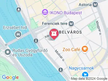 Belvárosi Szent Mihály templom Budapest a térképen