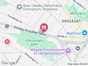 Belvedere Garden Étterem Budapest a térképen