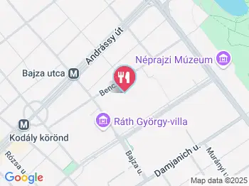 Benczúr Ház Étterem Kávézó Budapest a térképen