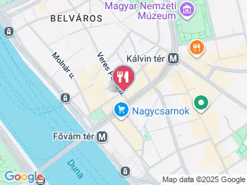 Bereg Embassy Pesti Fal Budapest a térképen