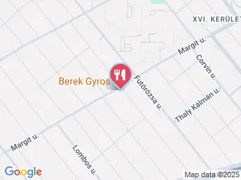 Berek Gyros Budapest a térképen