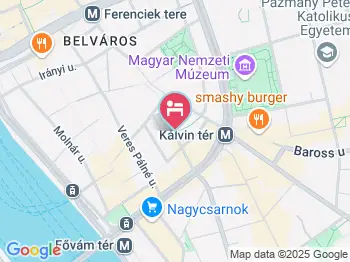 The Three Corners Hotel Art Budapest a térképen