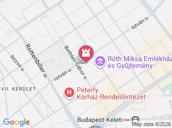 Bethlen téri zsinagóga Budapest a térképen