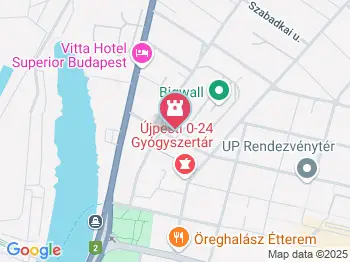 BigWall Budapest a térképen