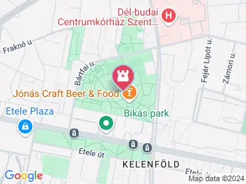 Bikás park Budapest a térképen