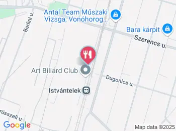 Biliard Art Club Budapest a térképen