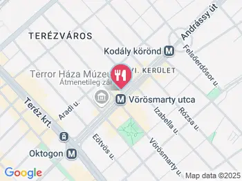 Andrássy Bistro 68 Budapest a térképen