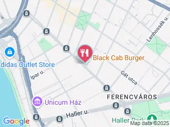 Black Cab Burger - Mester utca Budapest a térképen
