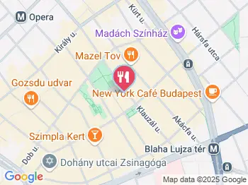 Black Swan Budapest a térképen