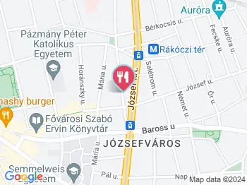 Black Unicorn Bár Budapest a térképen