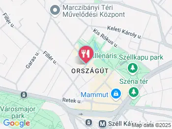 Bocelli Pizzeria Italia Budapest a térképen