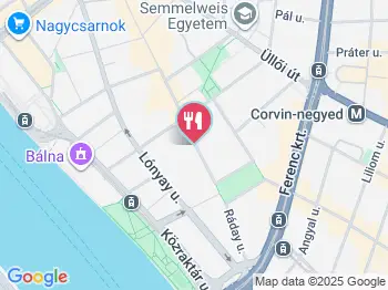 Bögre Budapest a térképen