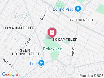 Bókay Kalandpark Budapest a térképen