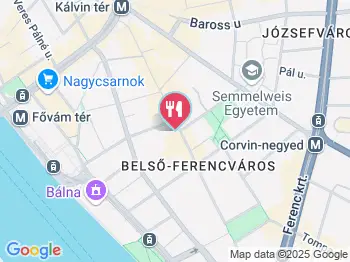 Bonbonier Budapest a térképen