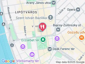 Borkonyha Budapest a térképen