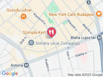 Bors GasztroBár Budapest a térképen