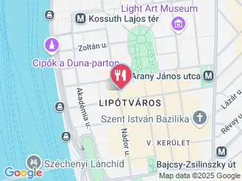 Börze Étterem Budapest a térképen