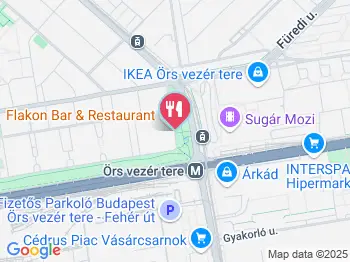 A Boszorkány Pizzéria & Étterem Budapest a térképen