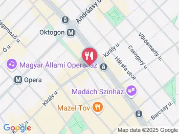 BRGR - Király utca Budapest a térképen