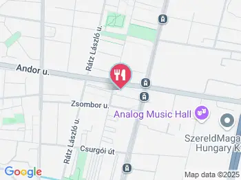 Brucker Pékség - Andor utca Budapest a térképen