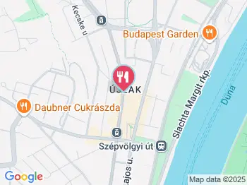 Bubba's Water Grill Budapest a térképen