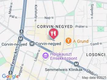 Bubbleology - Corvin Plaza Budapest a térképen