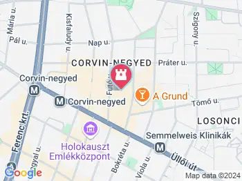 Bud Spencer szobra Budapest a térképen