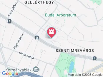 Budai Arborétum Budapest a térképen