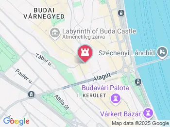 Budai vár Budapest a térképen