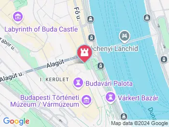 Budai Váralagút Budapest a térképen