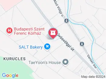 Budanyéki romkert Budapest a térképen