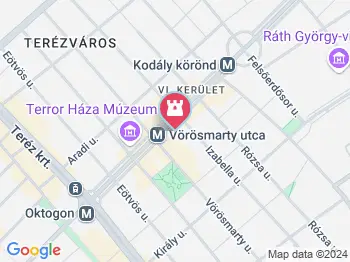 Budapest Bábszínház Budapest a térképen