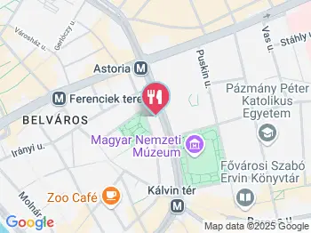 Budapest Baristas Budapest a térképen