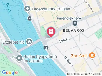 Budapest-Belvárosi Nagyboldogasszony Főplébánia-templom Budapest a térképen