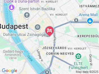 Budapest GuestRooms Budapest a térképen