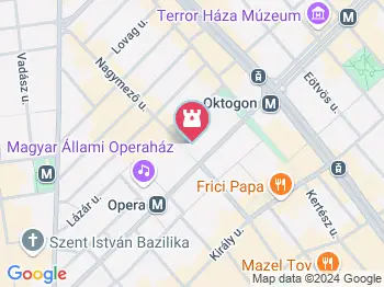 Budapesti Operettszínház Budapest a térképen