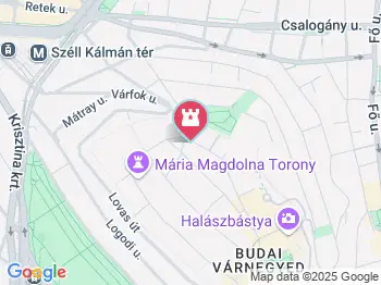 Budavári Evangélikus Templom Budapest a térképen