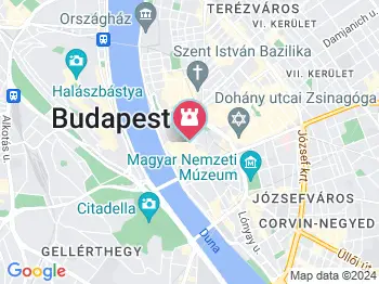 Bűnös város városnéző séta Budapest a térképen