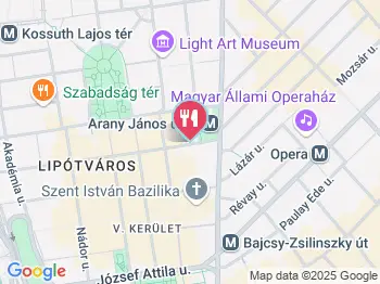 Burger King - Arany János utca Budapest a térképen