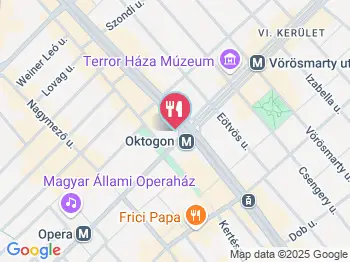 Burger King - Oktogon Budapest a térképen