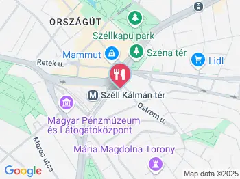 Burger King - Széna tér Budapest a térképen