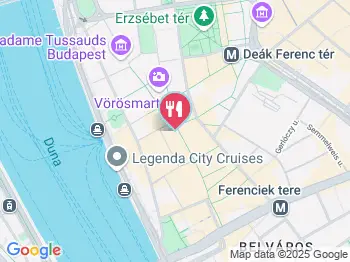 Burger King - Váci utca Budapest a térképen