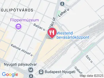 Burger King - Westend Budapest a térképen