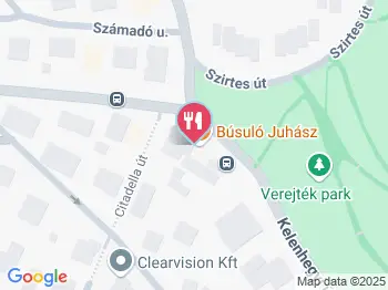 Búsuló Juhász Étterem Budapest a térképen