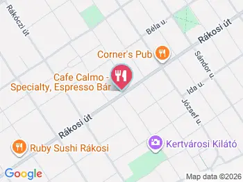 Café Calmo Budapest a térképen