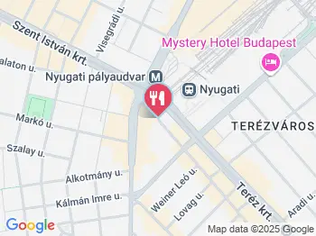 Crazy Café Budapest a térképen