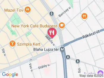 Café Fiori Budapest a térképen