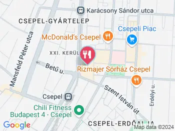 Café Frei - Csepel Pláza Budapest a térképen