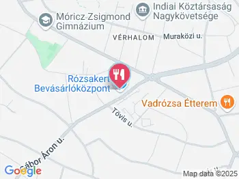 Cafe Mistral - Rózsakert Bevásárlóközpont Budapest a térképen